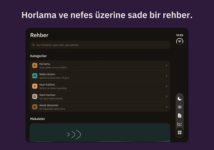 Açık iPhone Duo'da rehber