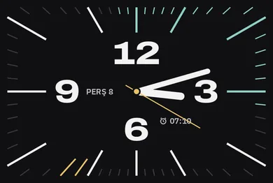 Uyunan saatler saat yüzü, 03:12
