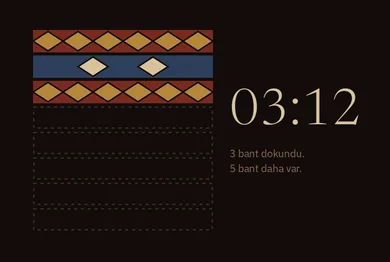 Kilim saat yüzü, 03:12
